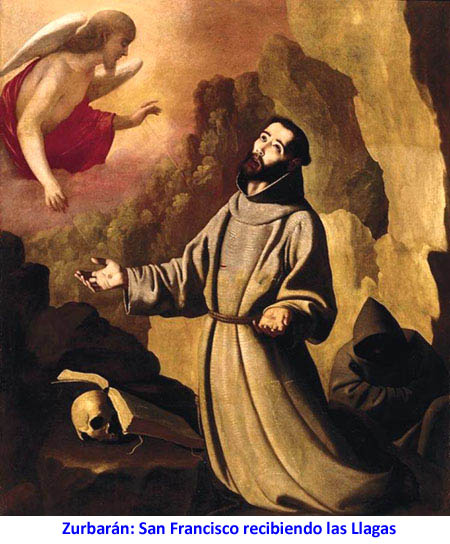 Zurbarán: San Francisco recibiendo las Llagas