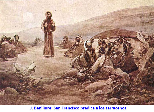 J. Benlliure: San Francisco predica a los sarracenos