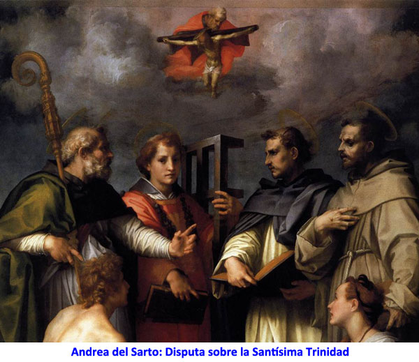 Andrea del Sarto: Disputa sobre la Santísima Trinidad