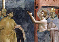 Giotto: Francisco renuncia a los bienes