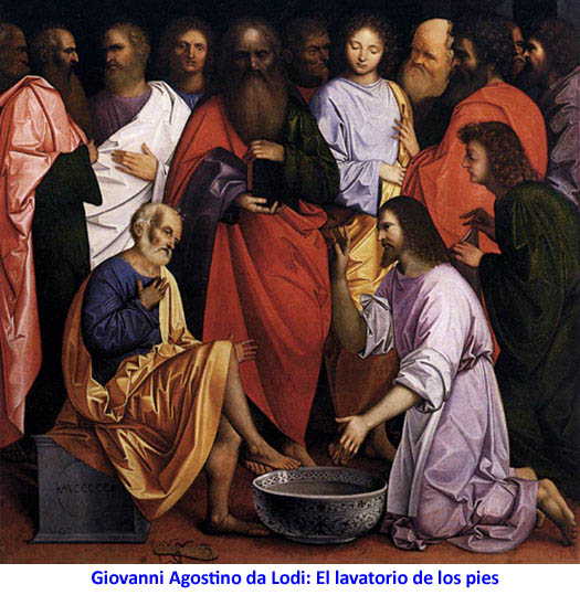 Giovanni Agostino da Lodi: El lavatorio de los pies
