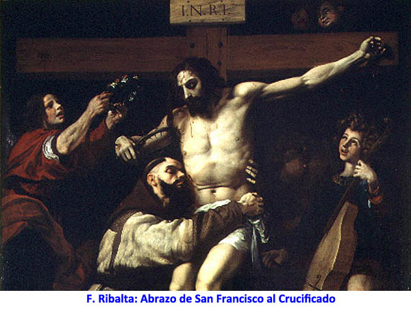 F. Ribalta: Abrazo de San Francisco al Crucificado