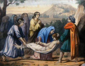 DECIMOCUARTA ESTACIÓN Jesús es colocado en el sepulcro