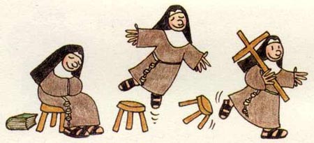 Dibujo Franciscano: Monjas